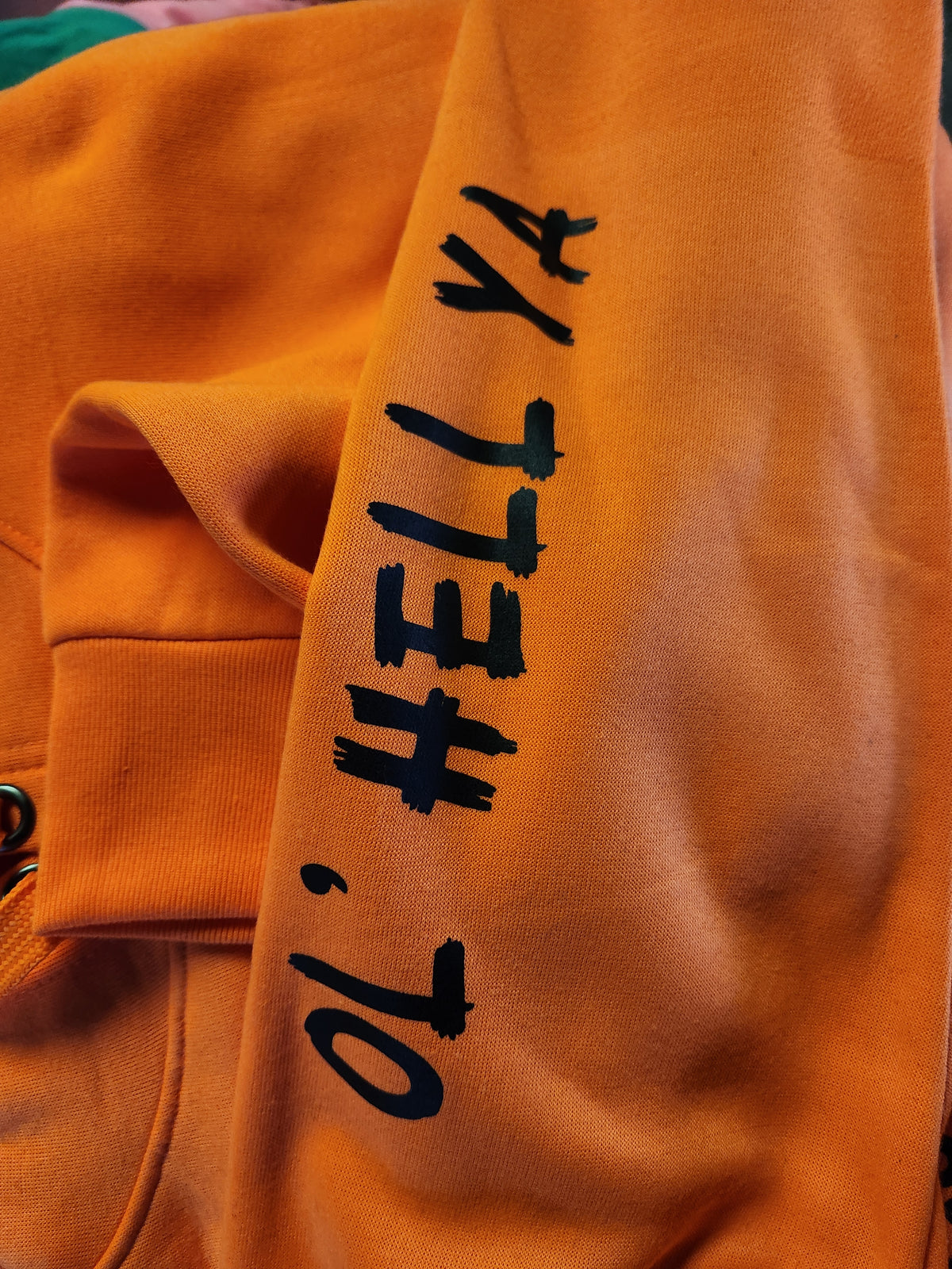 ******ORANGE NEON HOODIE